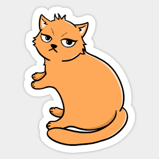 Orange Cat Sticker